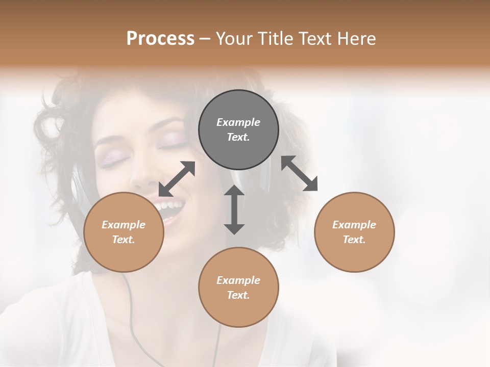 Leisure Face Music PowerPoint Template
