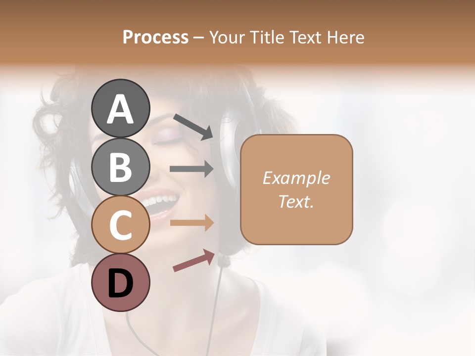 Leisure Face Music PowerPoint Template