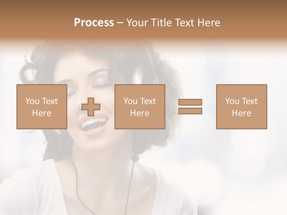 Leisure Face Music PowerPoint Template