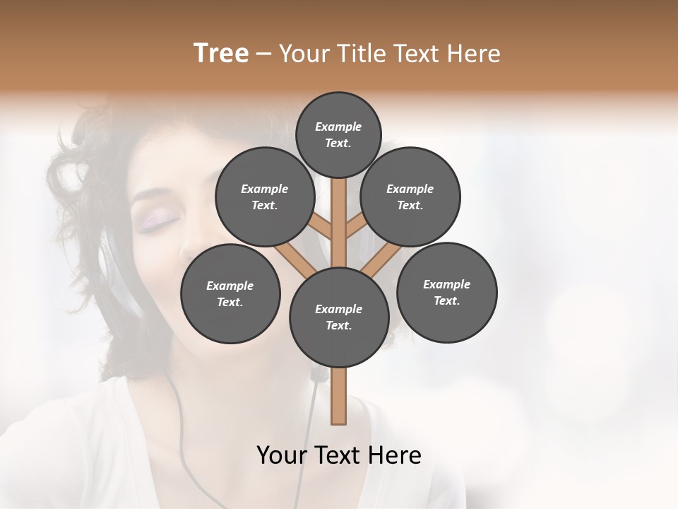 Leisure Face Music PowerPoint Template