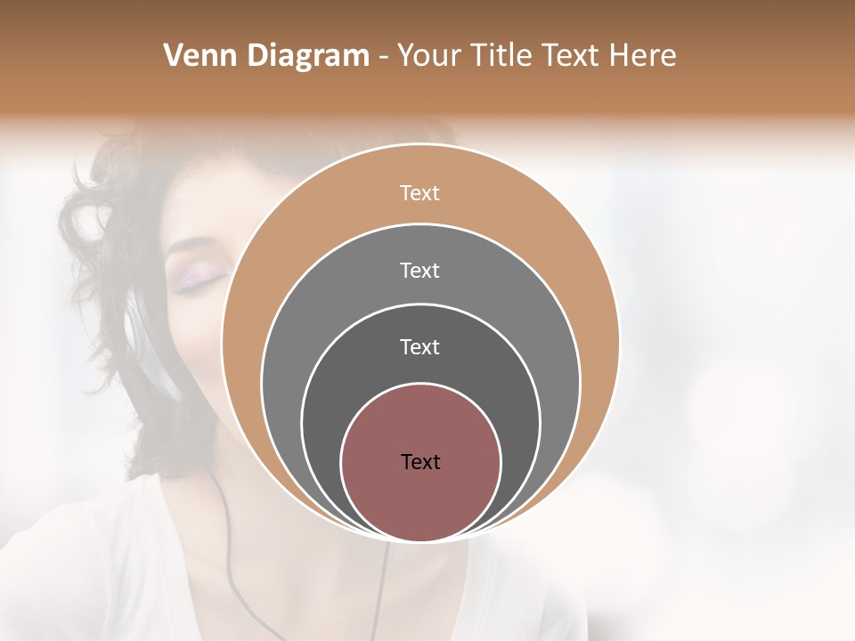 Leisure Face Music PowerPoint Template