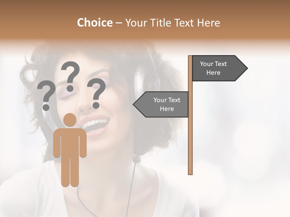 Leisure Face Music PowerPoint Template