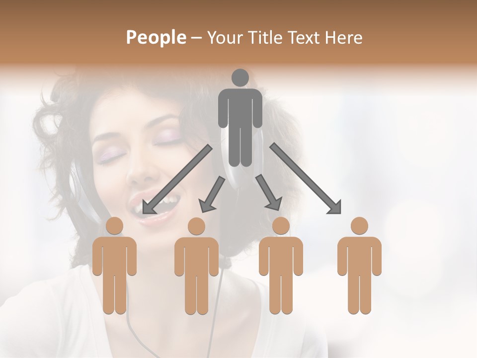 Leisure Face Music PowerPoint Template