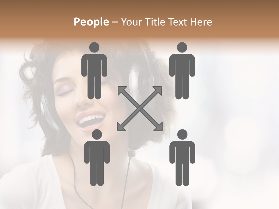 Leisure Face Music PowerPoint Template