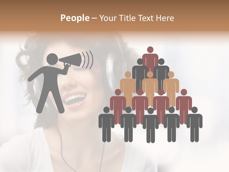 Leisure Face Music PowerPoint Template