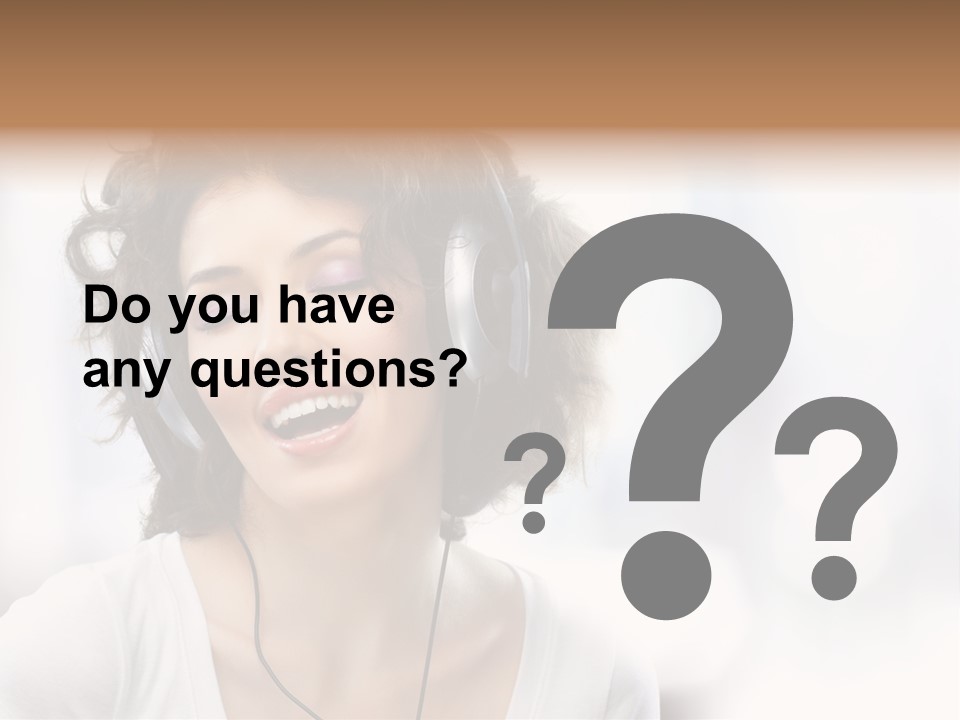 Leisure Face Music PowerPoint Template