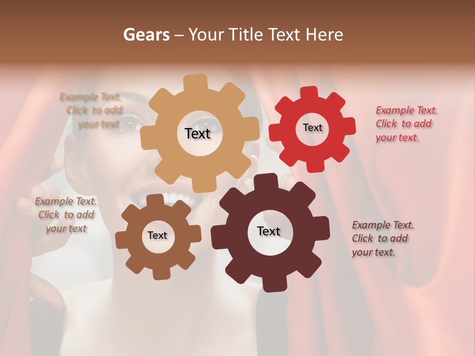 Performance Human Red PowerPoint Template