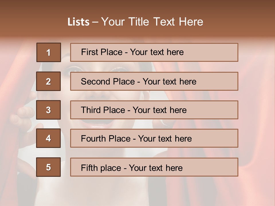 Performance Human Red PowerPoint Template