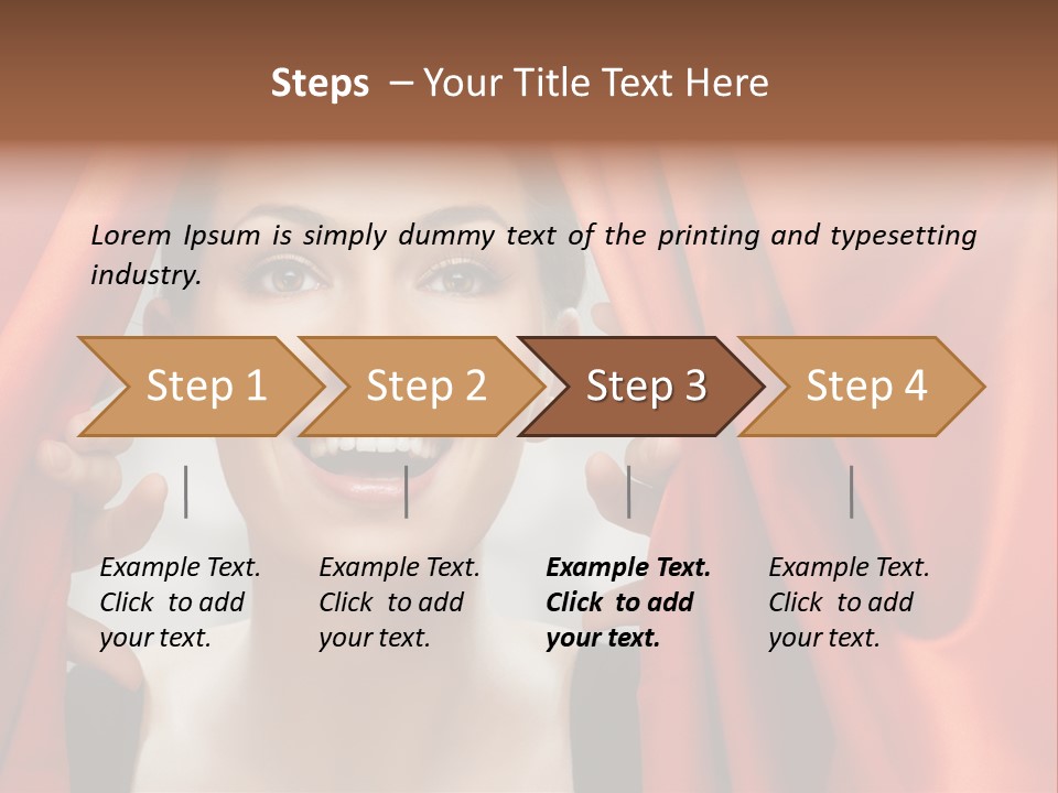 Performance Human Red PowerPoint Template