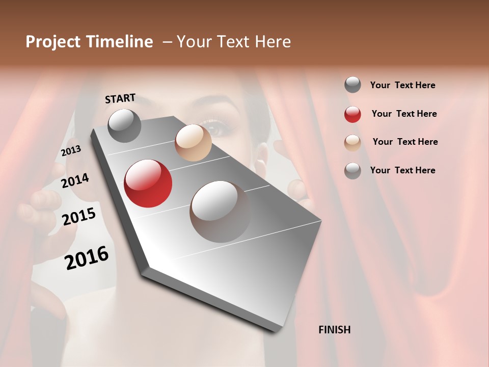 Performance Human Red PowerPoint Template