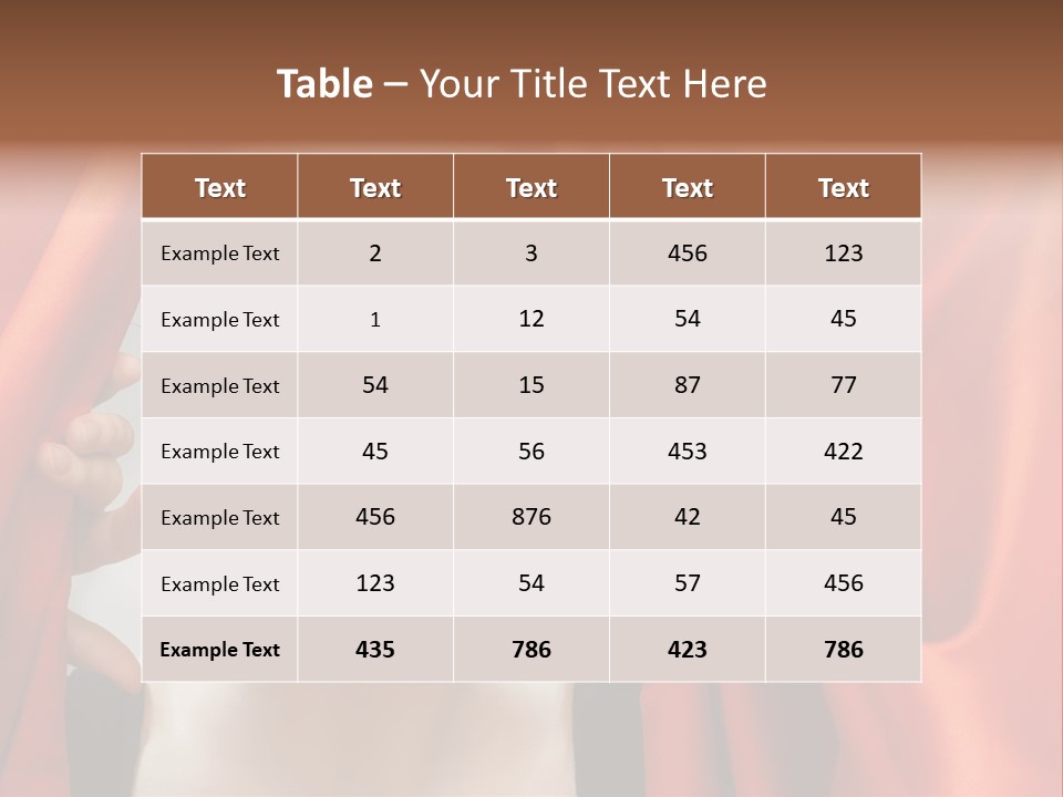 Performance Human Red PowerPoint Template