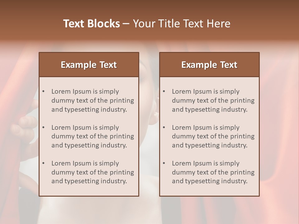 Performance Human Red PowerPoint Template