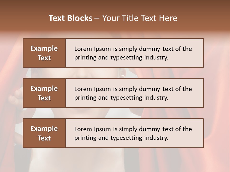 Performance Human Red PowerPoint Template
