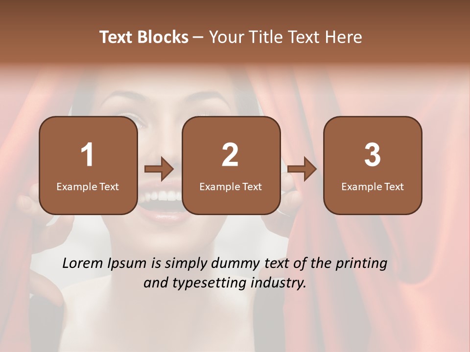 Performance Human Red PowerPoint Template