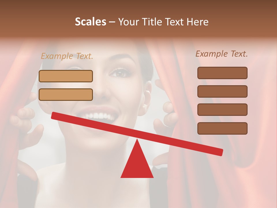Performance Human Red PowerPoint Template
