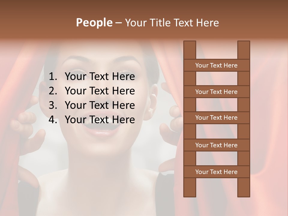 Performance Human Red PowerPoint Template