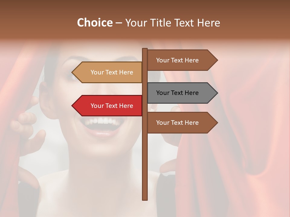 Performance Human Red PowerPoint Template