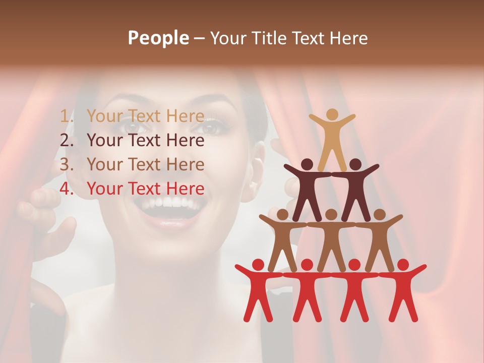 Performance Human Red PowerPoint Template