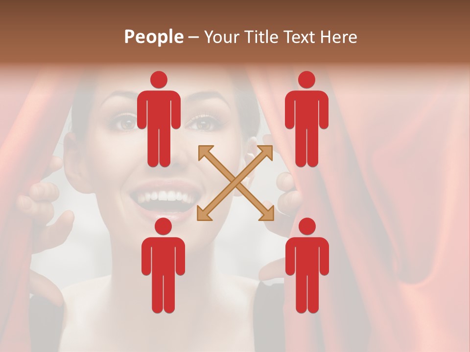 Performance Human Red PowerPoint Template