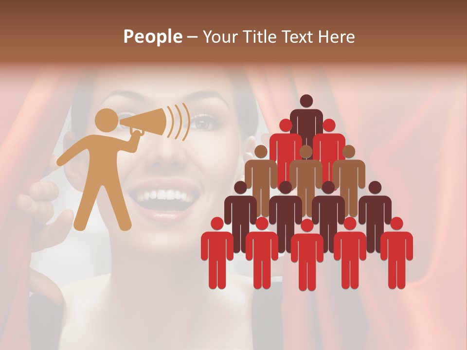 Performance Human Red PowerPoint Template