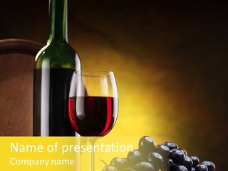 Wine Glass Gourmet PowerPoint Template