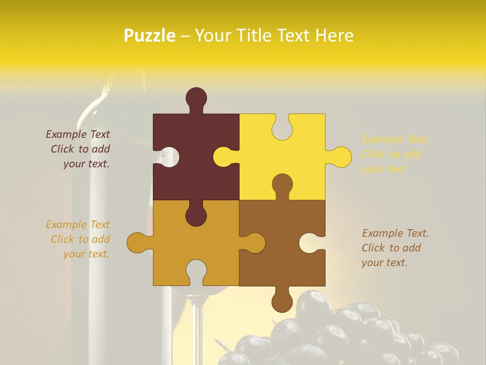 Wine Glass Gourmet PowerPoint Template