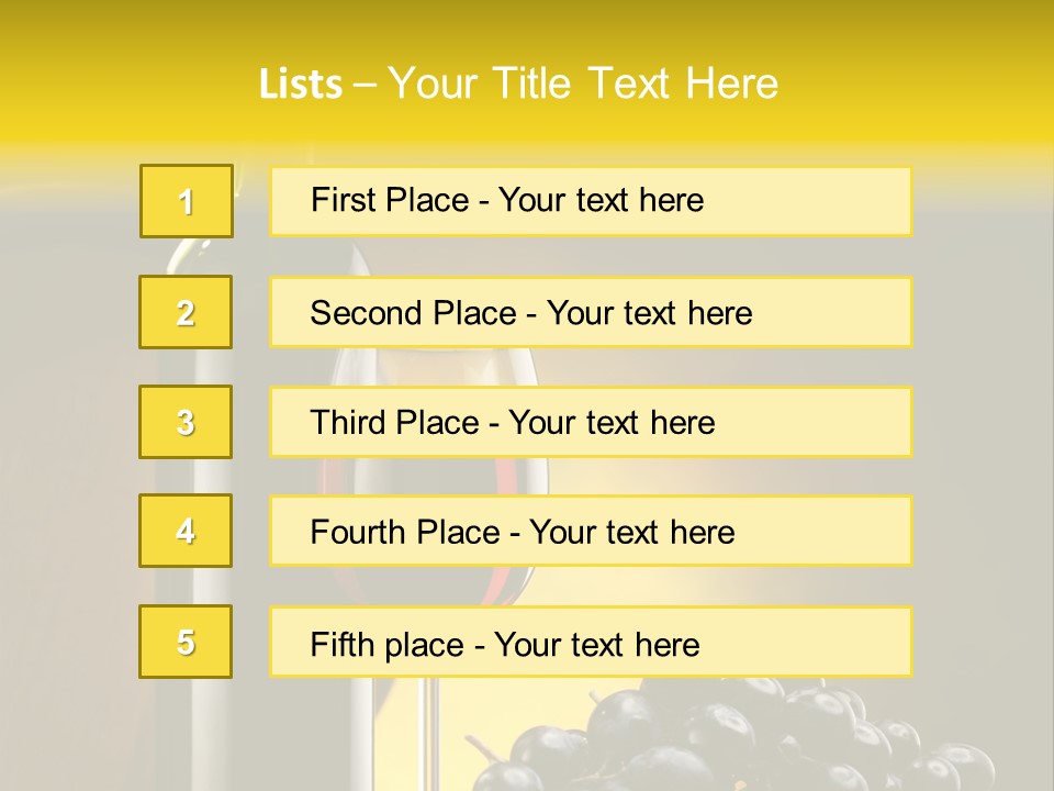 Wine Glass Gourmet PowerPoint Template