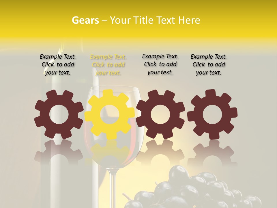 Wine Glass Gourmet PowerPoint Template