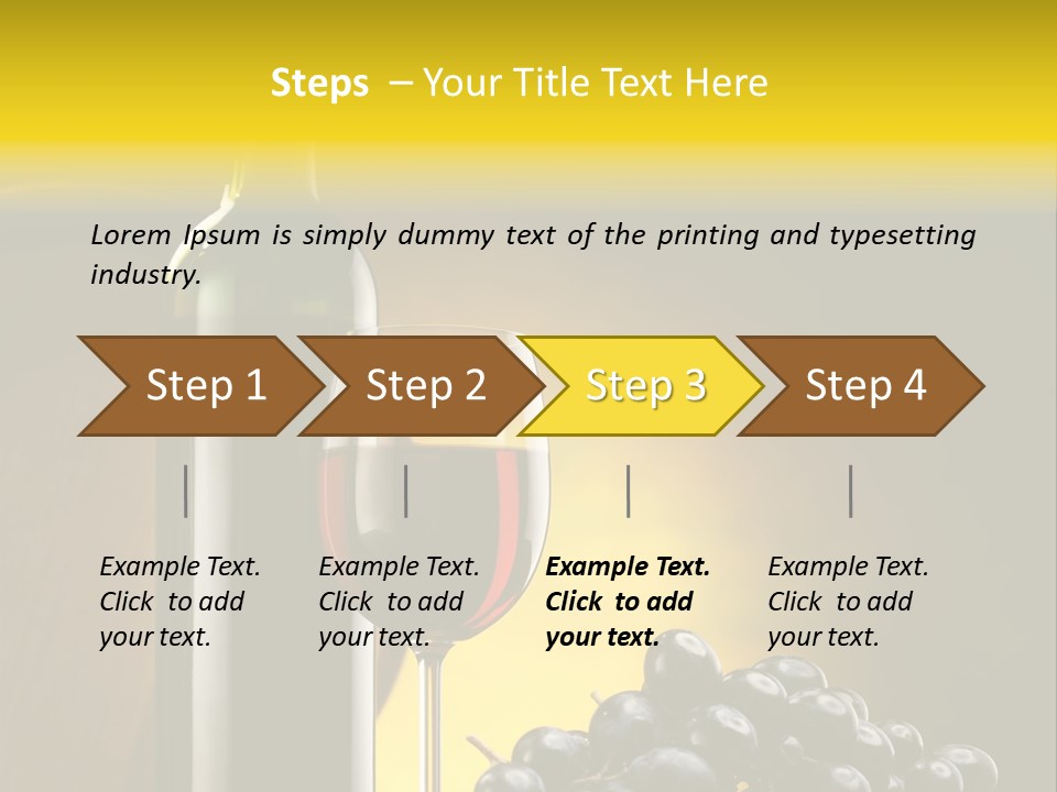 Wine Glass Gourmet PowerPoint Template