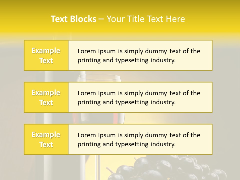 Wine Glass Gourmet PowerPoint Template