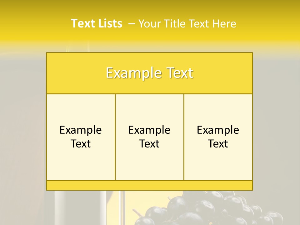 Wine Glass Gourmet PowerPoint Template