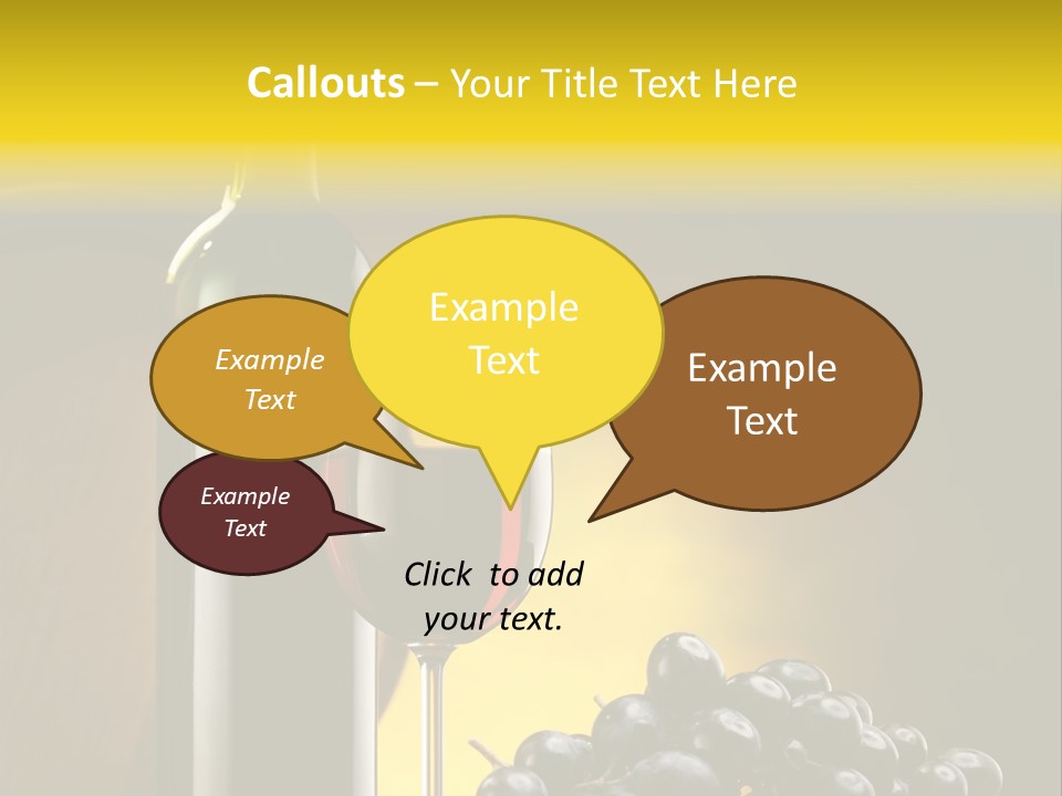 Wine Glass Gourmet PowerPoint Template