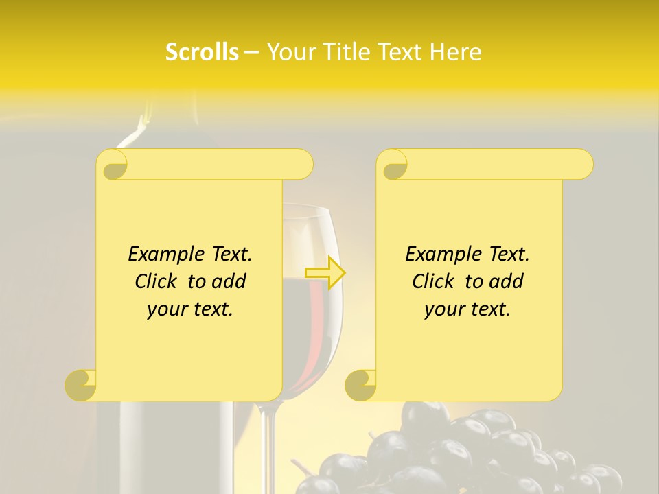 Wine Glass Gourmet PowerPoint Template