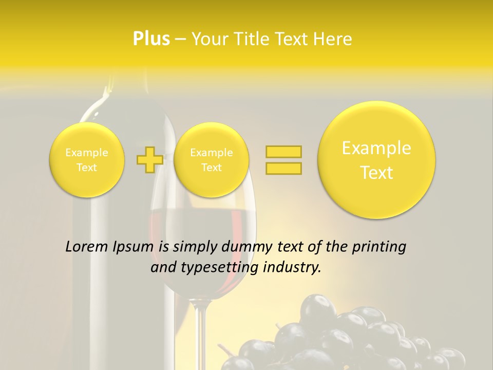 Wine Glass Gourmet PowerPoint Template