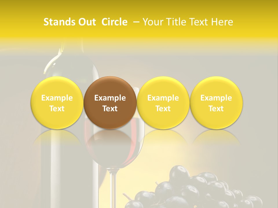 Wine Glass Gourmet PowerPoint Template