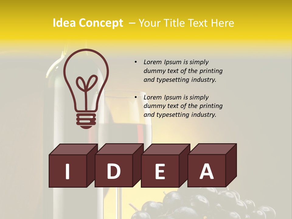 Wine Glass Gourmet PowerPoint Template