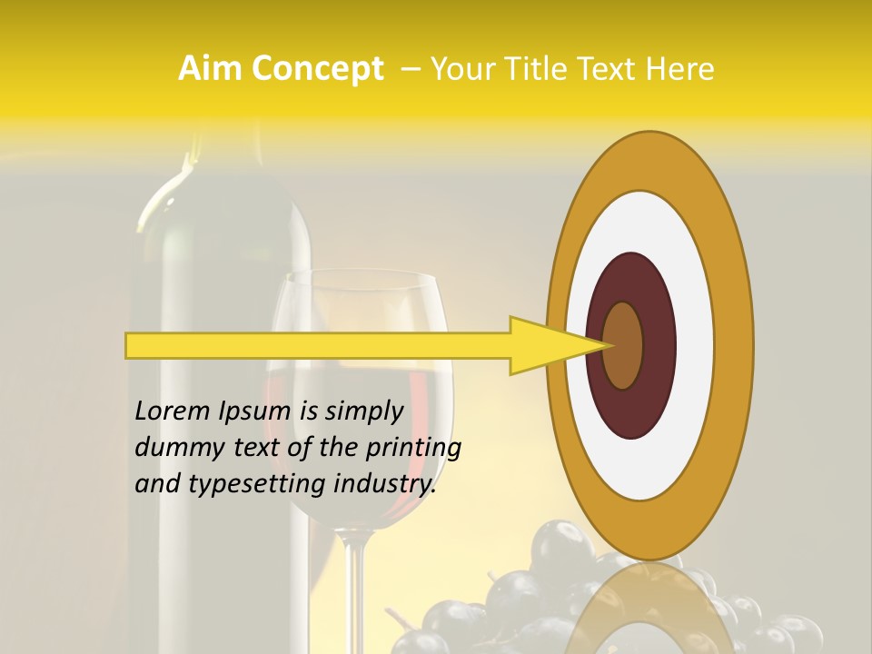 Wine Glass Gourmet PowerPoint Template