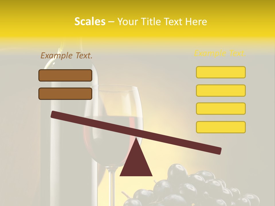 Wine Glass Gourmet PowerPoint Template