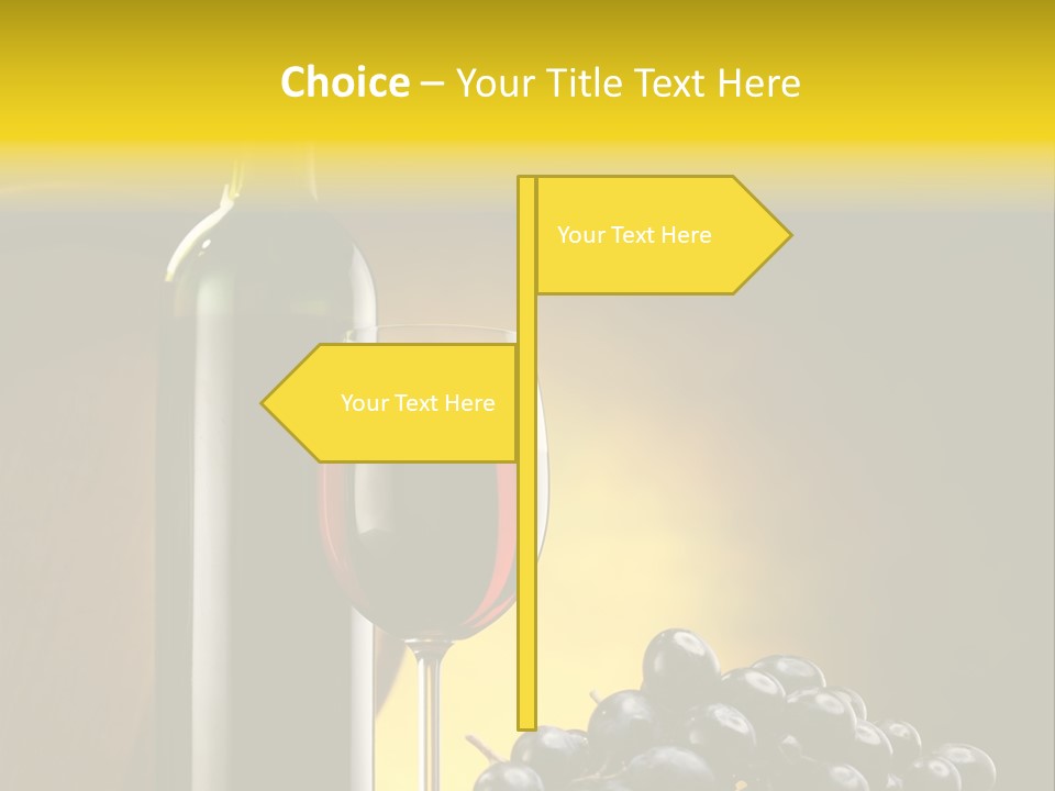 Wine Glass Gourmet PowerPoint Template