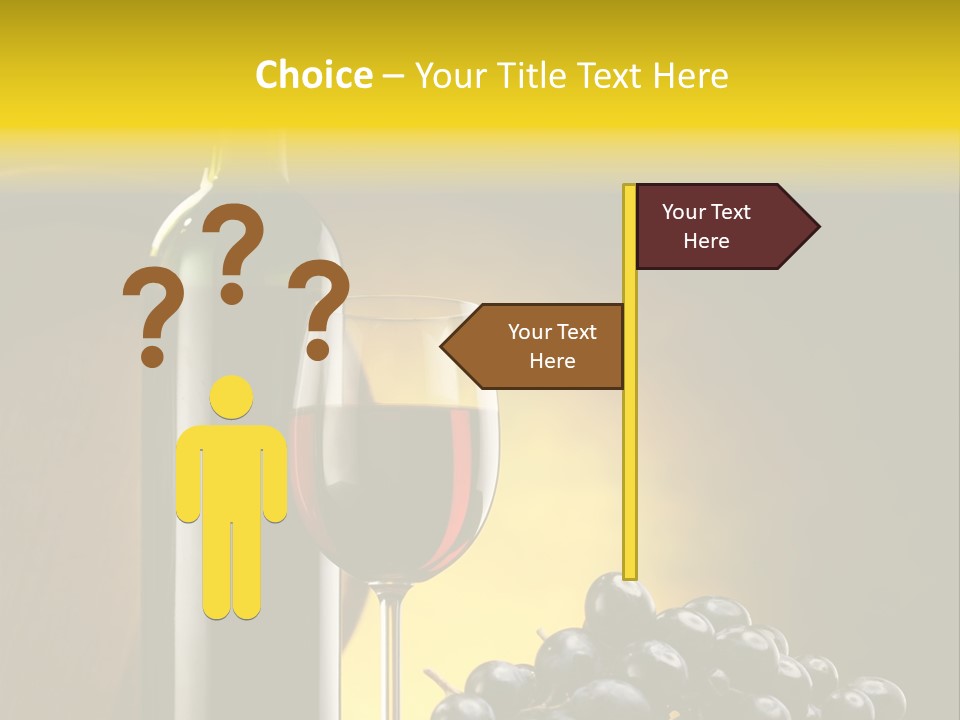 Wine Glass Gourmet PowerPoint Template