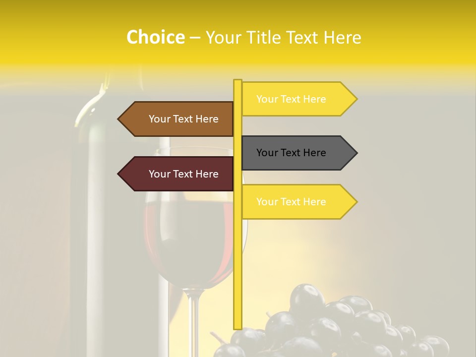 Wine Glass Gourmet PowerPoint Template