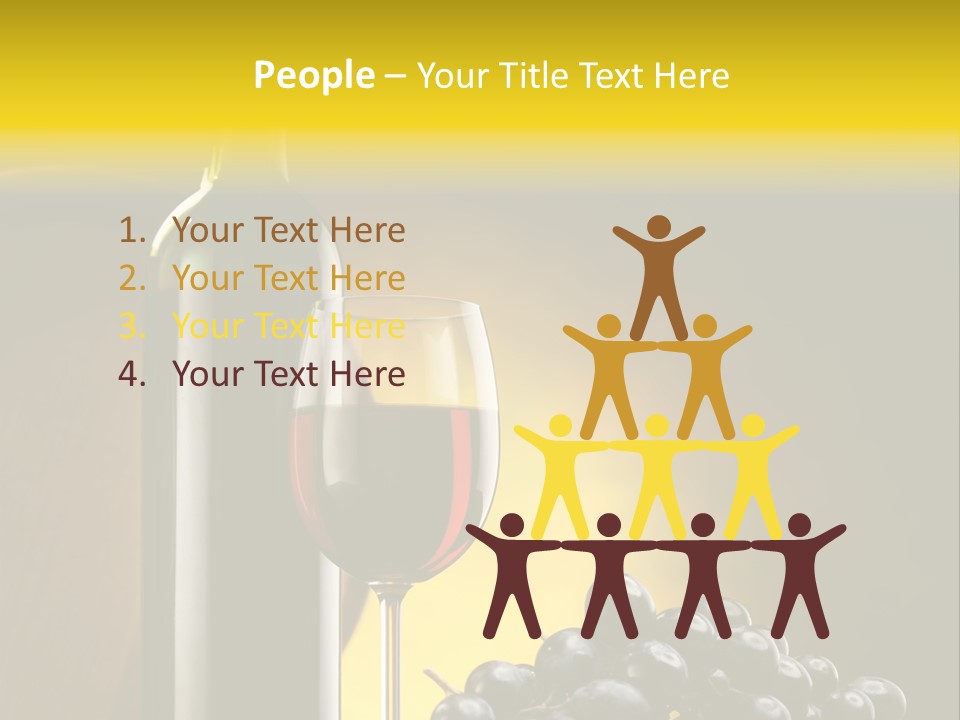 Wine Glass Gourmet PowerPoint Template