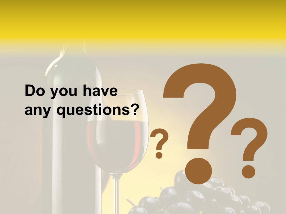 Wine Glass Gourmet PowerPoint Template