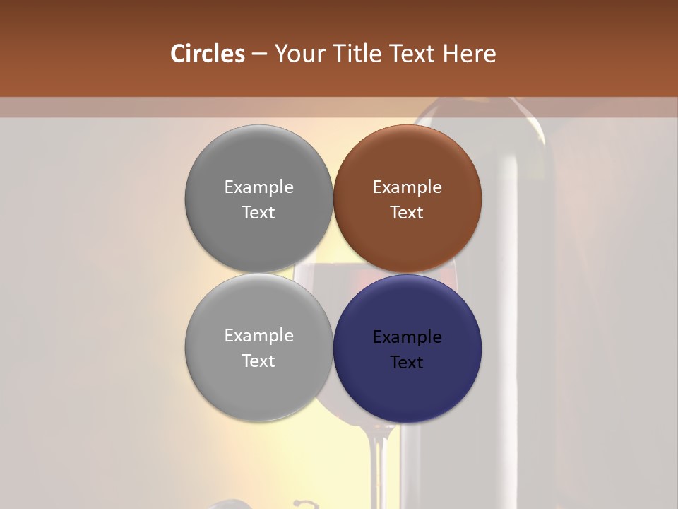 Walnut Gourmet Alcohol PowerPoint Template