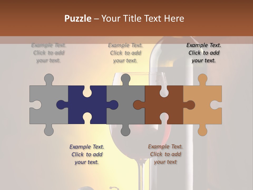 Walnut Gourmet Alcohol PowerPoint Template