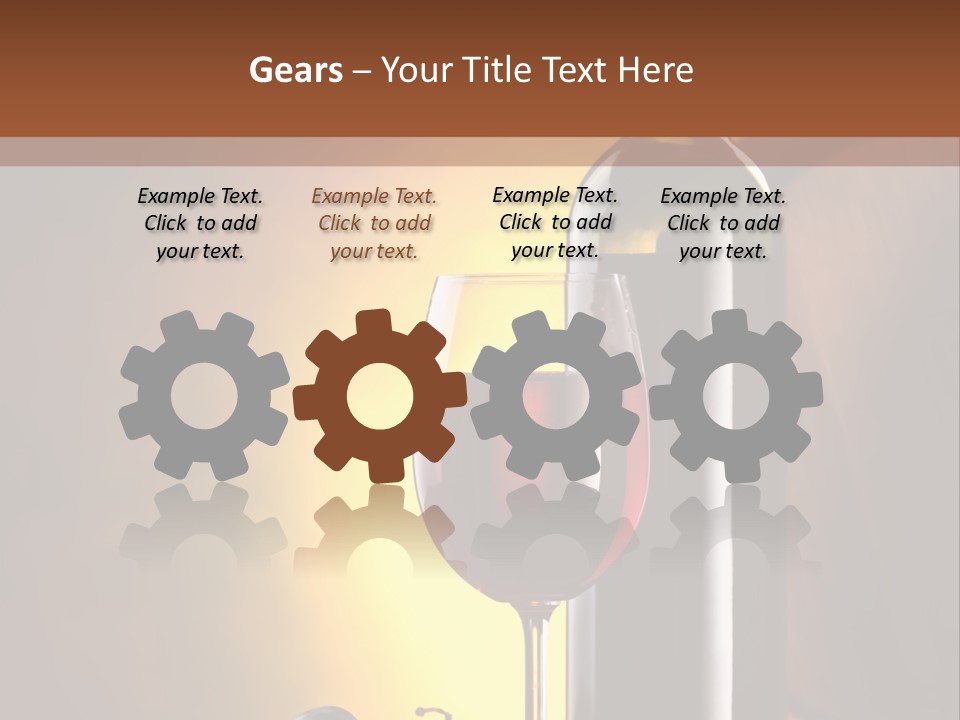 Walnut Gourmet Alcohol PowerPoint Template