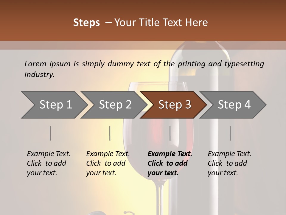 Walnut Gourmet Alcohol PowerPoint Template