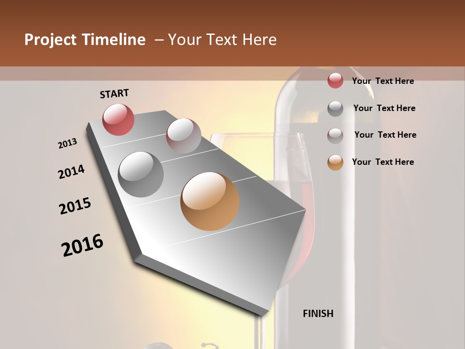 Walnut Gourmet Alcohol PowerPoint Template