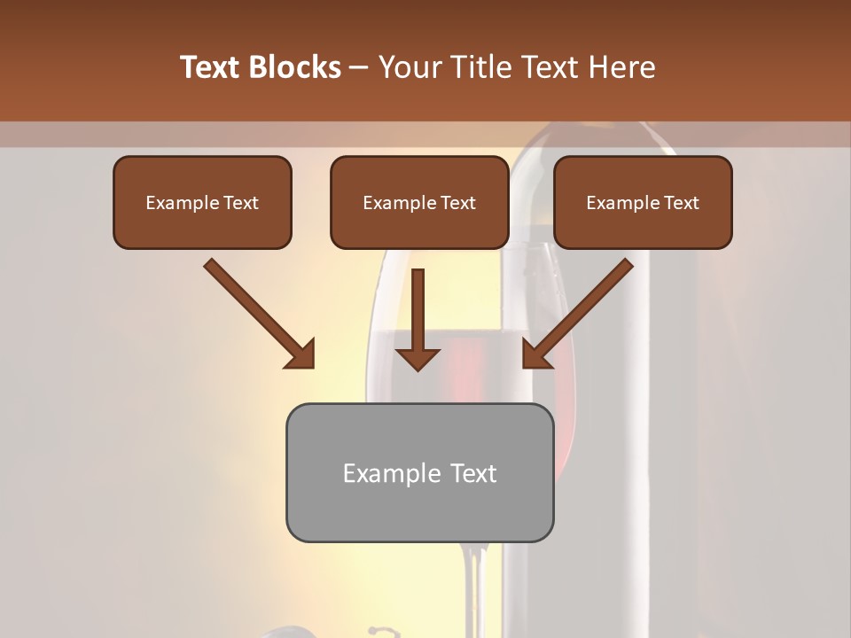 Walnut Gourmet Alcohol PowerPoint Template