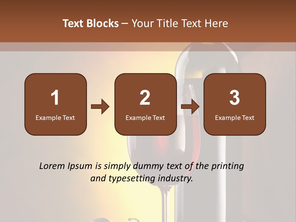 Walnut Gourmet Alcohol PowerPoint Template